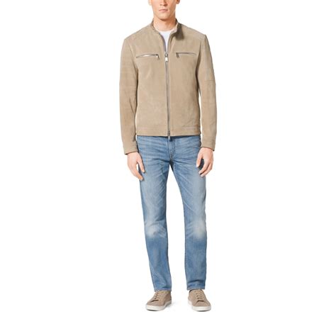 michael kors suede jacket mens|michael kors tracksuit men's.